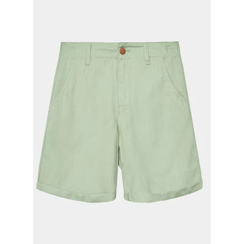 United Colors Of Benetton Kratke hlače iz tkanine 4BE7C901E Zelena Regular Fit