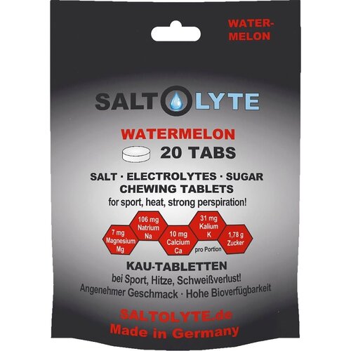 SALTOLYTE Žvečljive tablete s soljo in elektroliti - Watermelon Slike