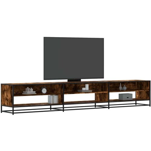 TV TV omarica, les, dimljeni hrast, 270x40x46 cm Cene