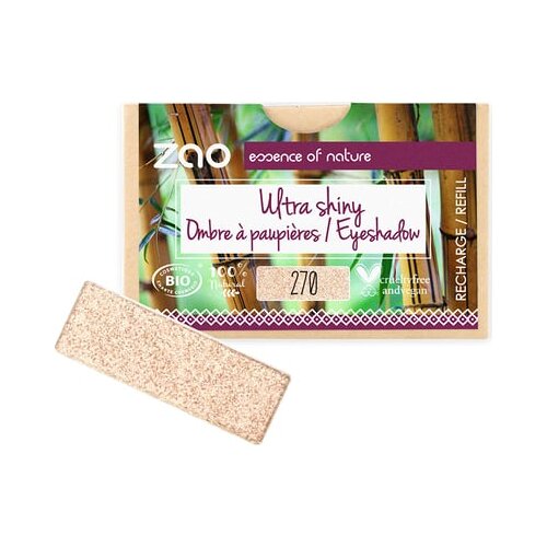 Zao refill rectangle eye shadow - 270 ultra pearly champagne Cijene