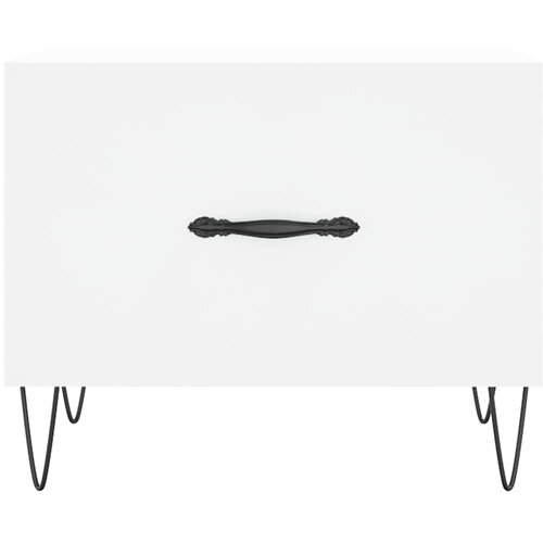  Stolić za kavu bijeli 50 x 50 x 40 cm od konstruiranog drva Slike