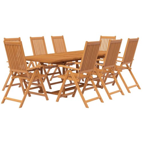  7-dijelni vrtni blagovaonski set od masivnog bagremovog drva 160-240 cm Slike