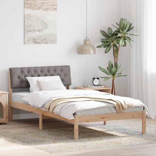  Okvir kreveta Smeđa i taupe 100 x 200 cm Masivna borovina Cijene