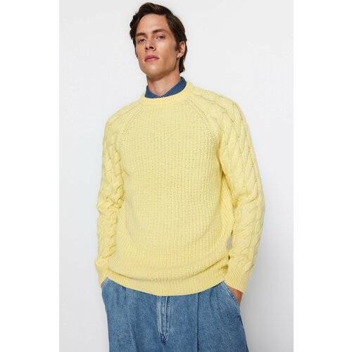 Trendyol Sweater - Yellow - Regular fit Cene