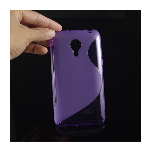  Gumijasti / gel etui S-Line za Meizu MX4 - vijolični Slike