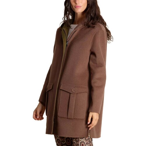 Maliparmi Plašči JA5340-20276 Kostanjeva Cene