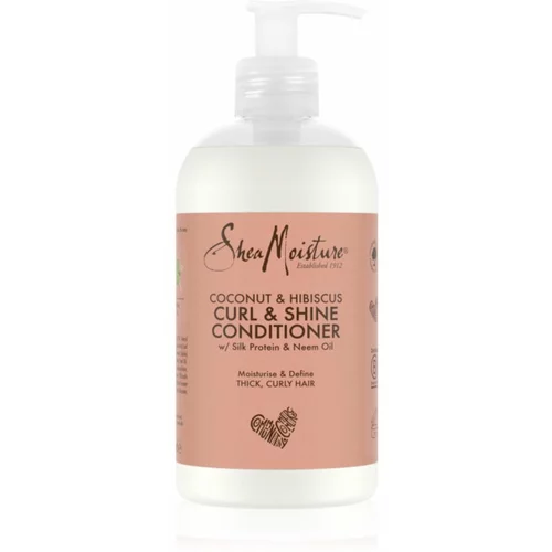 Shea Moisture Coconut & Hibiscus Curl & Shine balzam za valovite in kodraste lase 384 ml