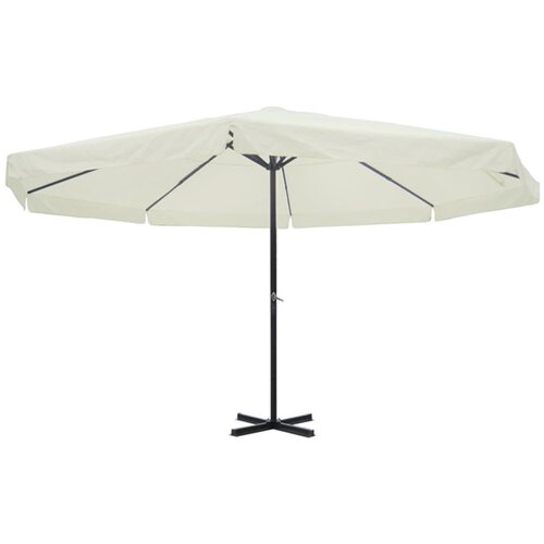 VidaXL Senčnik Bele Barve Aluminij 500 cm Slike