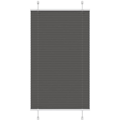 vidaXL Plisirana roleta crna 80x150 cm širina tkanine 79,4 cm Cijene