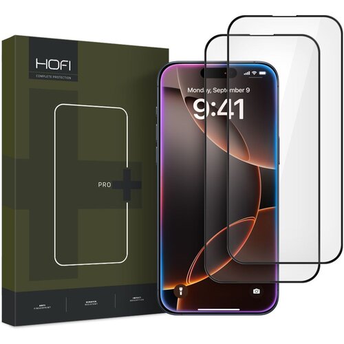 HOFI KALJENO STEKLO GLASS PRO+ 2-PACK ZA IPHONE 16 PRO ČRNO, (22002040) Cene