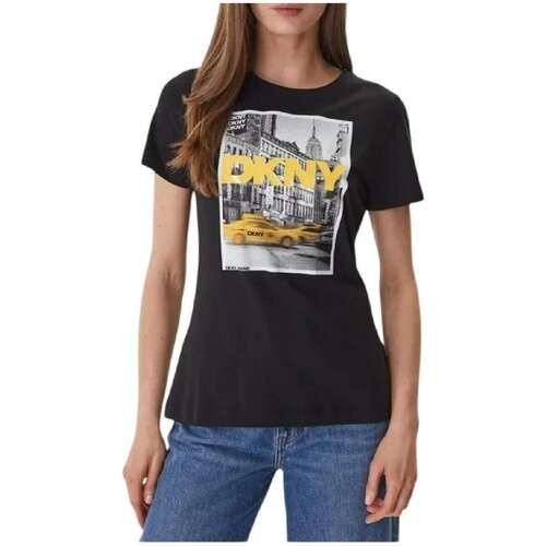 Dkny Majice s kratkimi rokavi DW5900249 afw Črna Slike