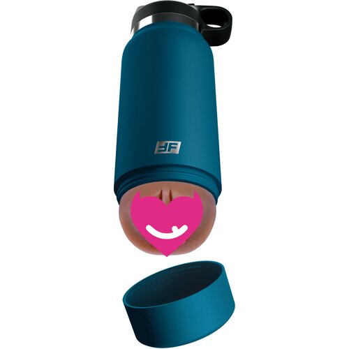 Pipedream PDX Plus Fuck Flask Private Pleaser Discreet Stroker Blue Bottle Brown Cene