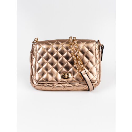 Shelvt Gold Small Quilted Women's Shelovet Handbag Slike