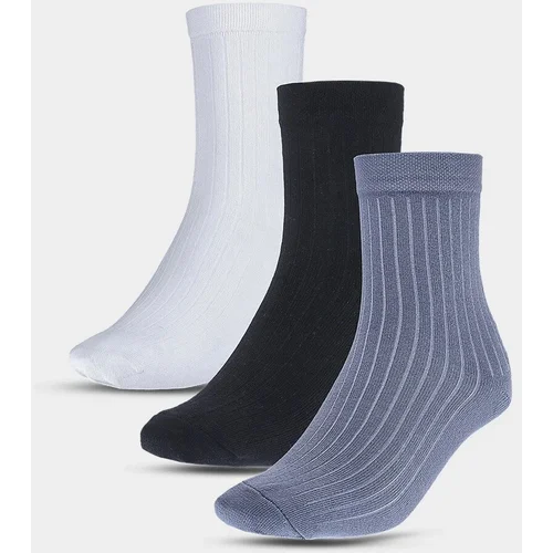 4f Children's Casual Socks Above the Ankle with Organic Cotton (3Pack) - Multicolored