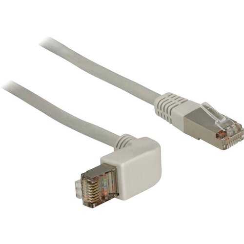 Delock 83515 RJ45 omrežni kabel\, Patch kabel CAT 5e S/FTP 1.00 m siva 1 kos, (20419577) Cene
