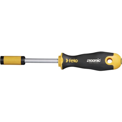 Felo 1/4" Ergonomic Bit Holder Screwdriver – Comfort Grip, 4-Inch Length