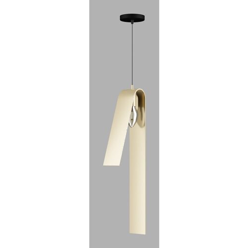 Squid Lighting Črna/v zlati barvi viseča svetilka s kovinskim senčilom Fold &amp;ndash; Slike