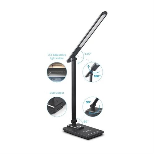  Prigu&amp;scaron;iva LED stona lampa sa USB, 9W, 230V, 3000K/4000K/5500K, crna Slike