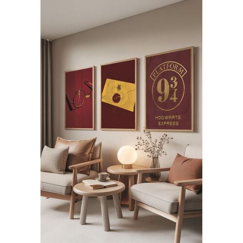 WALLXPERT Č-300819 - 3040 set dekorativnih slika u više boja (3 komada) Cene
