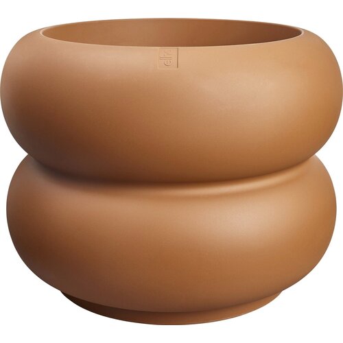 ELHO Cvetlični lonec amber roll low 60 cm - karamela Slike