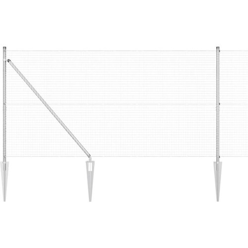 VidaXL zavarena žičana ograda s 13 klinova 1.4x50 m pocinčana čelika Slike