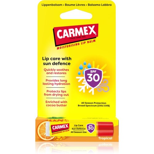 Carmex Tropical Sun Defense zaščitni balzam za ustnice SPF 30 4,25 g Cene