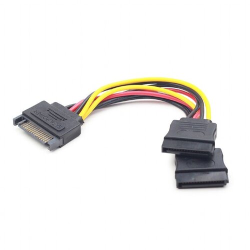 Gembird CC-SATAM2F-01 SATA napajalni razdelilni kabel, 0,15m Slike