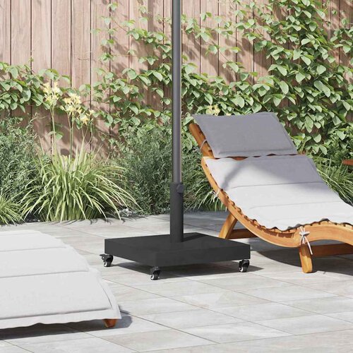 VidaXL Osnove za vanjske suncobrane Crna 45 x 45 x 32 cm Čelik, Beton Slike