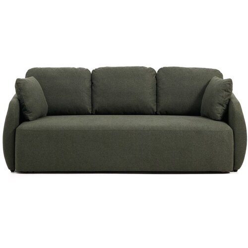 Kave Home Tamno zelena sklopiva sofa od &amp;scaron;enila 218 cm Laira &amp;ndash; Slike