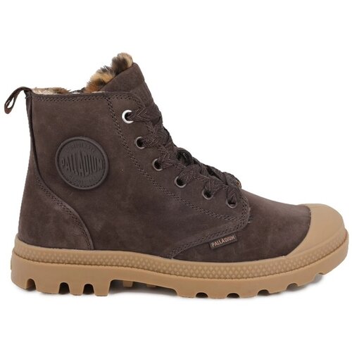 Palladium &amp;Scaron;kornji Boots Pampa Hi Zip WL Wild - Dark Cocoa Kostanjeva Slike