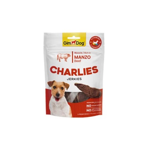 Gim Dog Poslastica Charlie's Jerkies, Govedina, 70g Cene