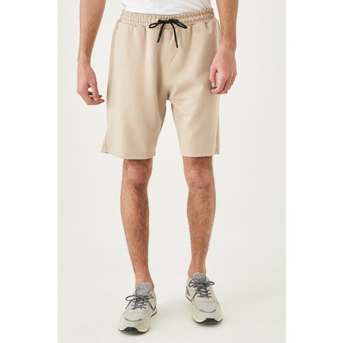 AC&Co / Altınyıldız Classics Men's Beige Standard Fit Daily Comfortable Sports Knitted Shorts Slike