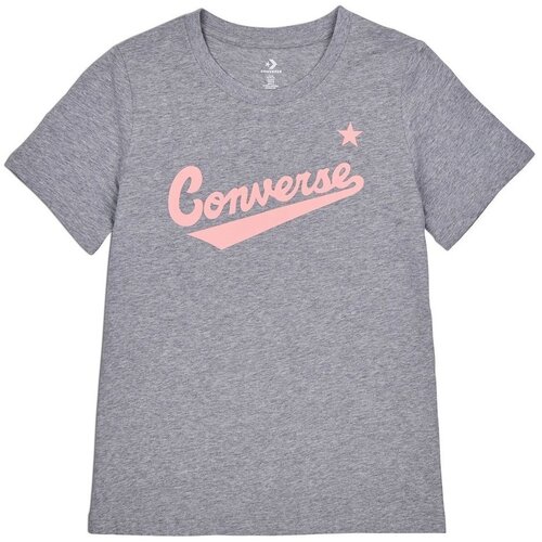 Converse Majice s kratkimi rokavi Scripted Wordmark Tee Siva Slike