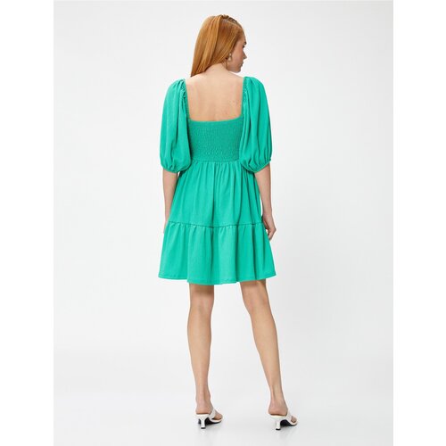 Koton Tiered Short Dress Balloon Sleeve Gipelli Slike