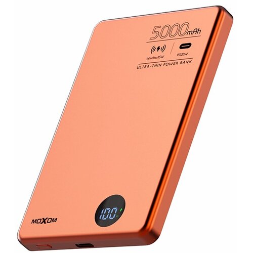 Moxom EKSTERNA BATERIJA MX-PB196 PD 20W + QC 22.5W + wireless 15W 5000mAh Magsafe Narandžasta Cene