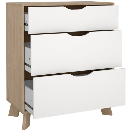 Tvilum Bela/v naravni barvi komoda v hrastovem dekorju 79x92x40 cm Ikast &amp;ndash; Slike