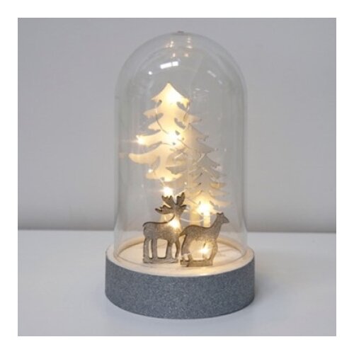 Dekordom novogodišnja dekoracija led cloche xm6052 - reindeer ( 023491 ) Slike