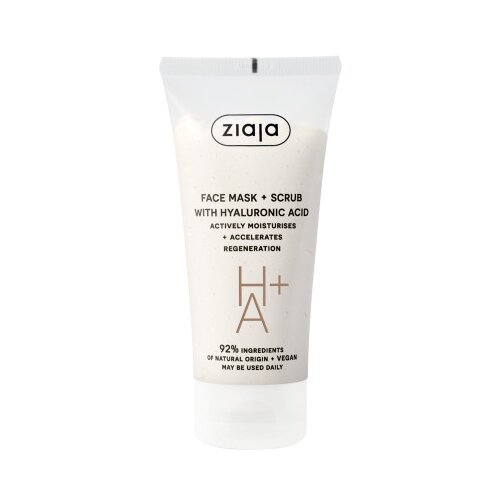 Ziaja maska in piling za obraz - Face Mask & Scrub With Hyaluronic Acid Cene