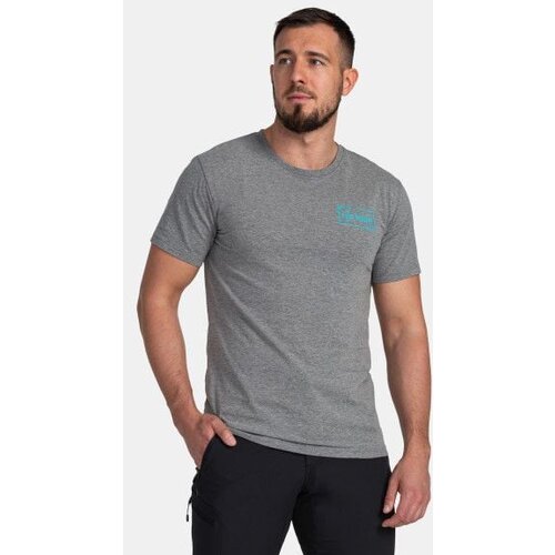 Kilpi Men's cotton T-shirt BANDE-M Dark gray Slike