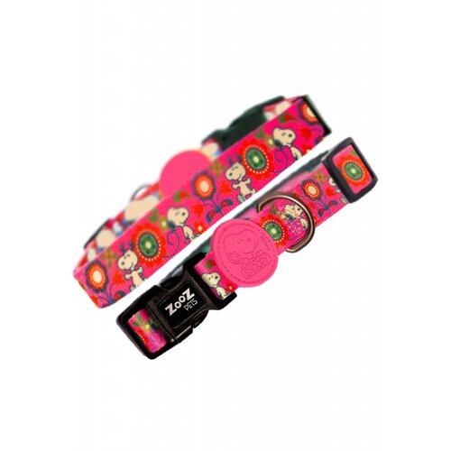 ZOOZ PETS ogrlica za pse snoopy flower roze Slike