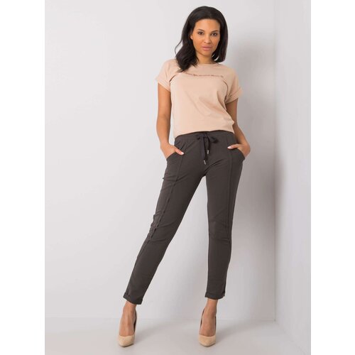 RELEVANCE Sweatpants-RV-DR-6437.18-dark khaki Slike