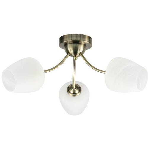  Plafonski luster ZINA 3xE27/40W/230V mesing/bela Cene
