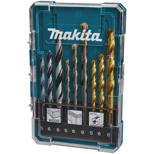 Makita 9-dijelni set burgija za drvo, beton i metal 5,6 i 8mm D-71962 Cijene