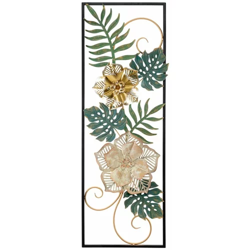 Mauro Ferretti Kovinska viseča dekoracija s cvetličnim vzorcem Campur -A-, 31 x 90 cm