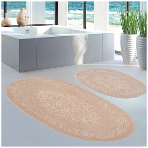 Lessentiel Maison Set prostirki za kupatilo Cottonkt 000222, 2 komada, krem Cene