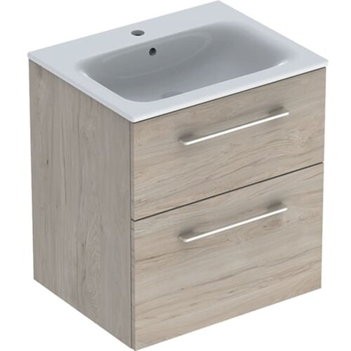 Geberit SELNOVA SQUARE 600 ORMARIĆ SA LAVABOOM 2 FIOKE AMERIČKI ORAH SVETLI GEBERIT Cene