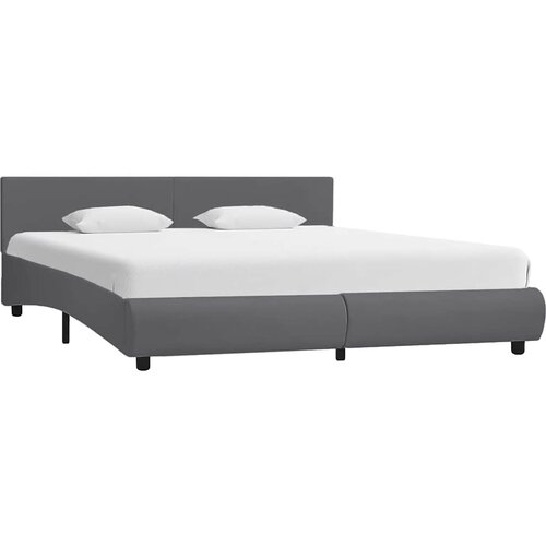  Okvir za krevet od umjetne kože s LED svjetlom sivi 180x200 cm Cene