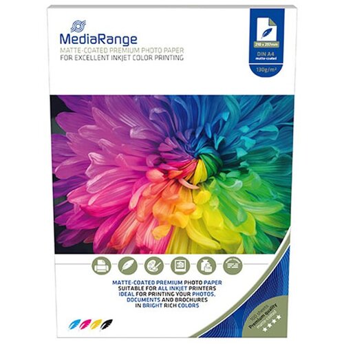 Mediarange foto papir A4, mat, 130g, 100 kom Cene