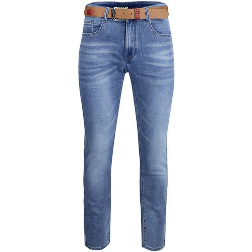 Pri Classic men's jeans trousers with a brown belt Cijene