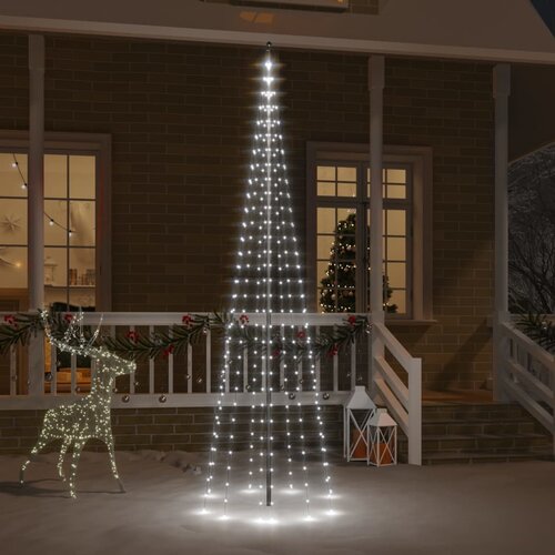 vidaXL Novoletna jelka iz 310 hladno belih LED lučk 300 cm Cene